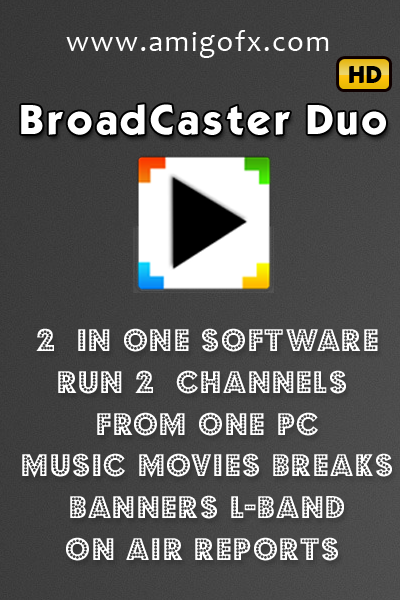 Broadcaster Duo 2 Channels playout software